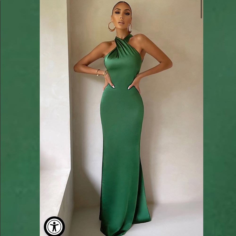 CLUB LONDON UNSTOPPABLE EMERALD GREEN DRESS
